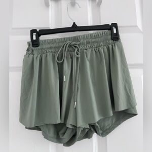 Ultra Flirt Sage Green Athletic Shorts